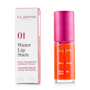 Clarins water lip stain - # 01 rose water  --7ml/0.2oz